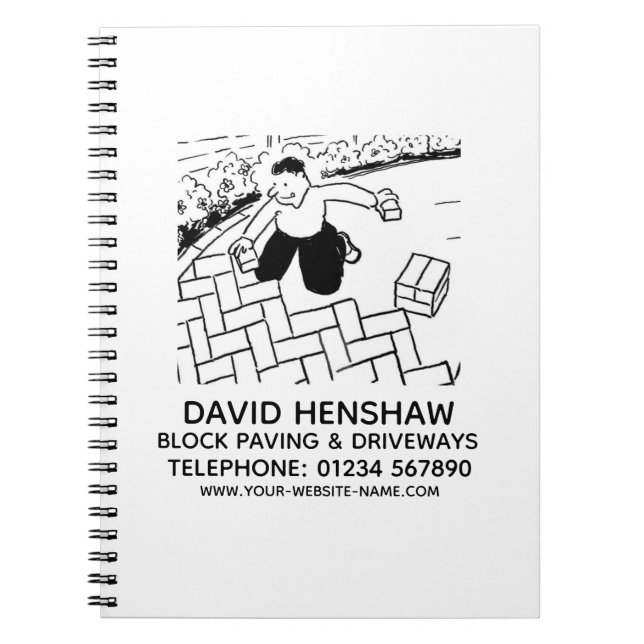 Grass Laying and Turfing Supplies Notebook (Front)