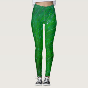Grass Leggings - Dew on Grass Design Leggings