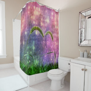 Grass Love - Romance On The Lawn Shower Curtain