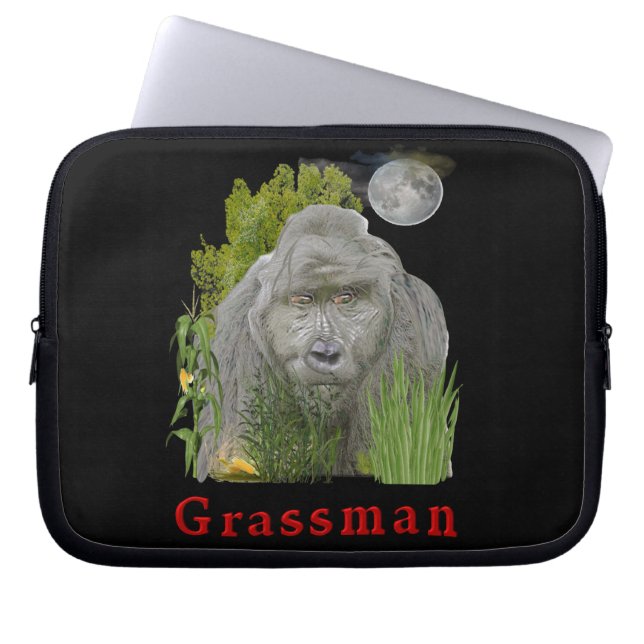 Grass man laptop sleeve (Front)