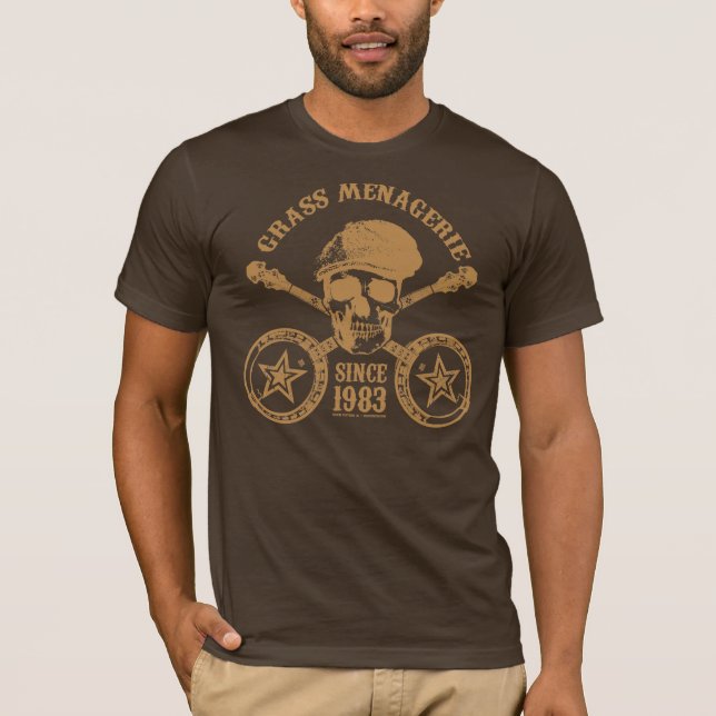 Grass Menagerie (gold) T-Shirt (Front)
