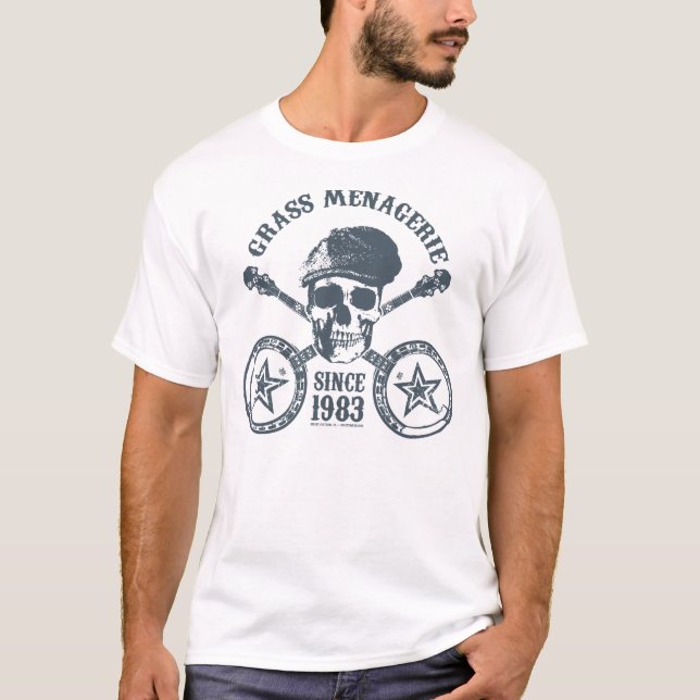 Grass Menagerie (slate) T-Shirt (Front)