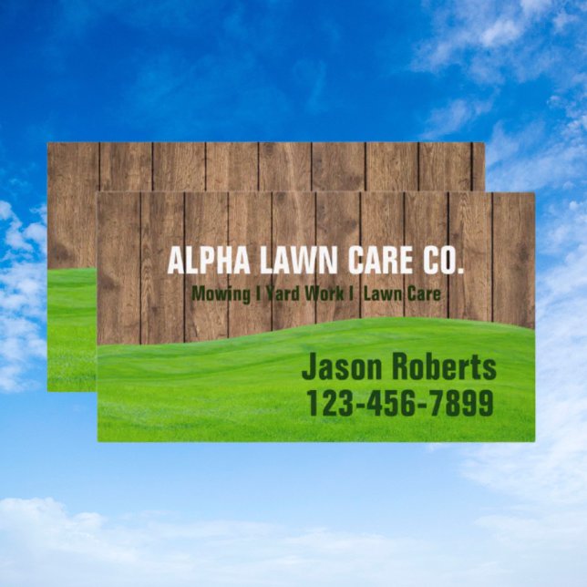 Grass Mowing Yard Lawn Care Landscape Landscaping Business Card (Grass Mowing Yard Lawn Care Landscape Landscaping Business Card)