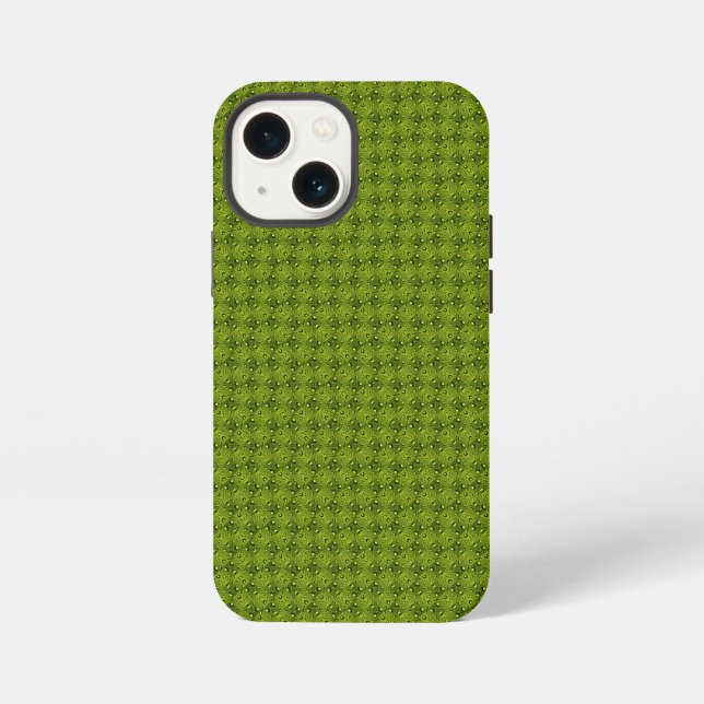 Grass with water drops pattern iPhone case (Back)