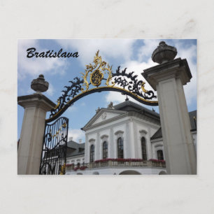 grassalkovich bratislava gate postcard