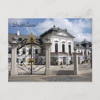 grassalkovich bratislava gates postcard