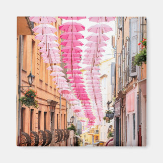 Grasse France Provence streets umbrellas Magnet