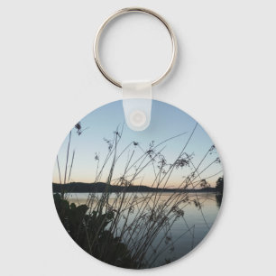 Grasses at lake Sunset Key Ring
