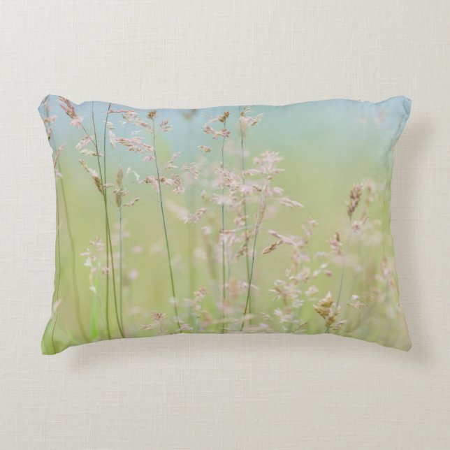Grasses in motion decorative cushion (Front)