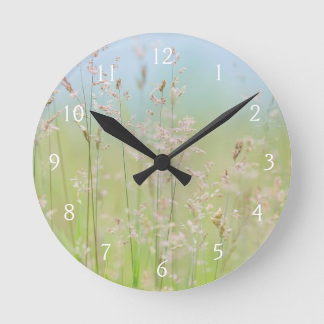 Grasses in motion round clock (Front)