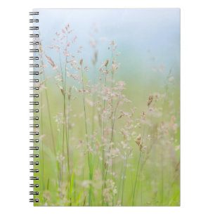 Grasses in motion spiral notebook