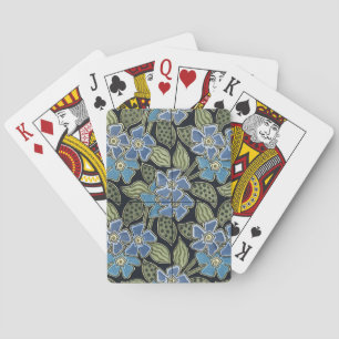 Grasset’s Art Nouveau Blue Flowers Playing Cards