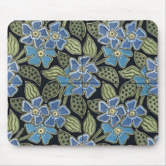 Grasset's Art Nouveau Blue Flowers - Mousepad