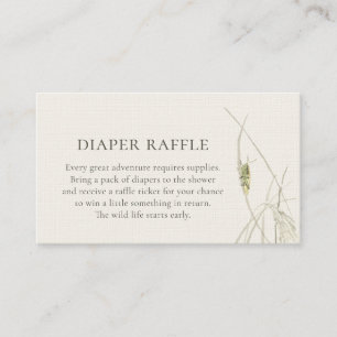 Grasshopper Baby Shower · Diaper Raffle Enclosure Card