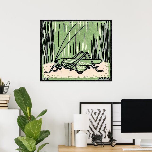 Grasshopper by Julie de Graag  Poster (Home Office)