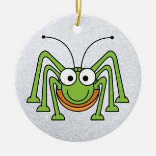 grasshopper cartoon ornament