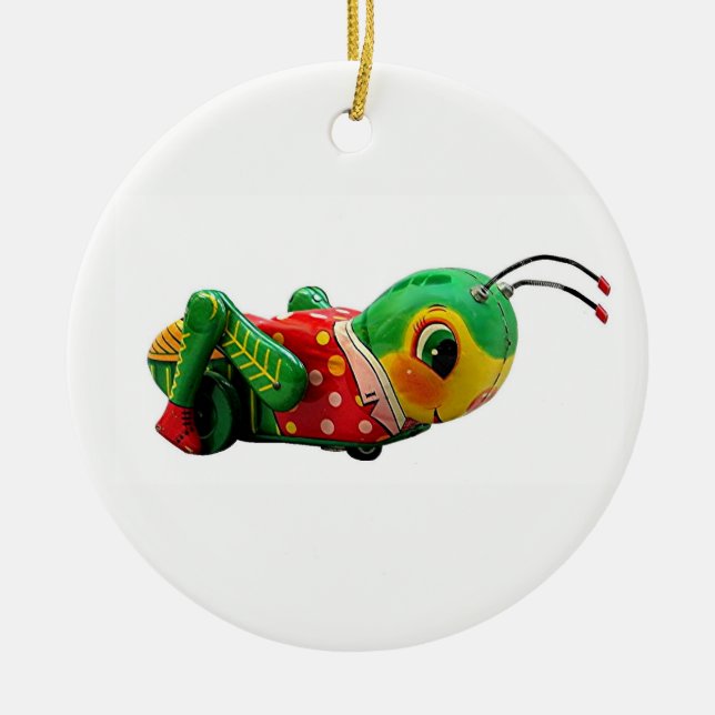 Grasshopper Ceramic Tree Decoration (Front)