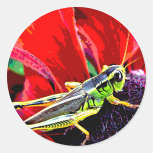 Grasshopper Classic Round Sticker
