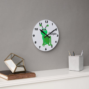 Grasshopper Design Personalised Round Clock