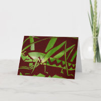 Grasshopper Greeting Card