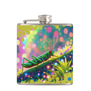 Grasshopper Hip Flask