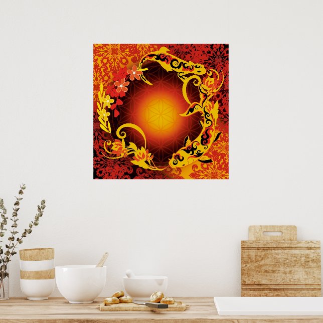 grasshopper Life flower Poster (Kitchen)