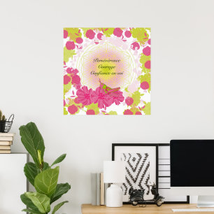 grasshopper Life flower Poster