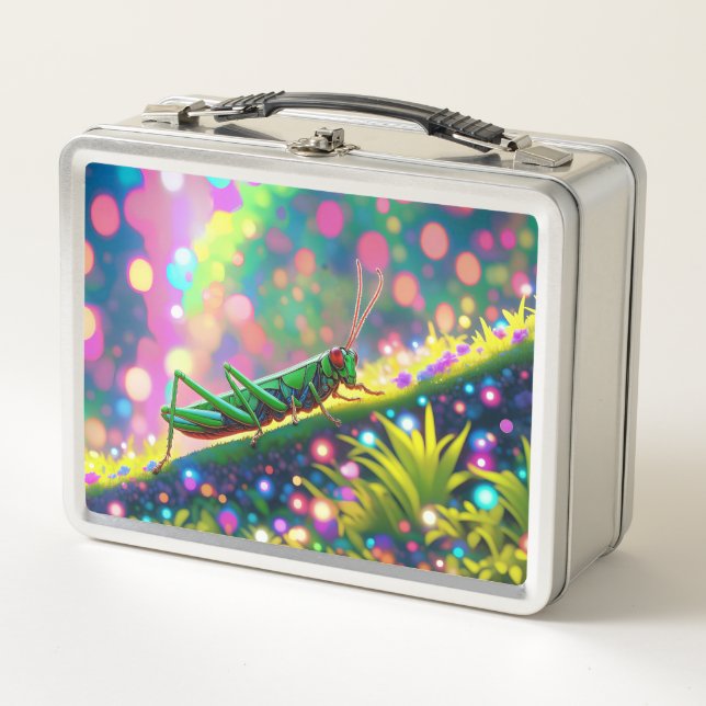 Grasshopper Metal Lunch Box (Front)