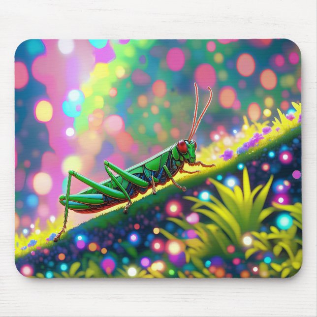 Grasshopper Mouse Pad (Front)
