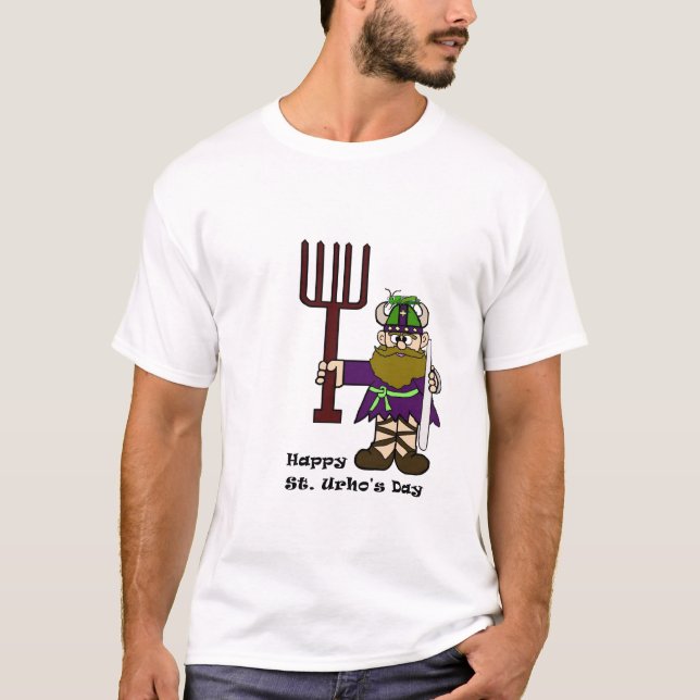 Grasshopper on St. Urho's Hat T-Shirt (Front)