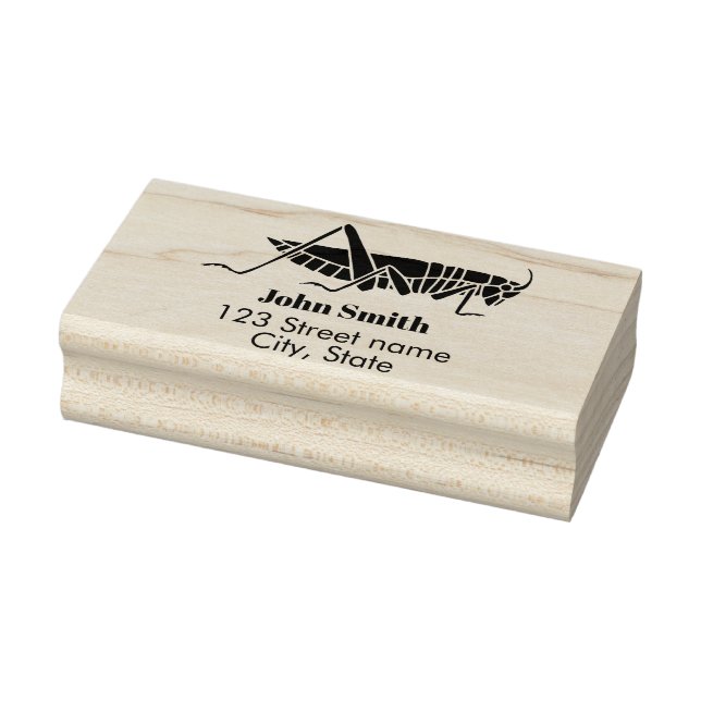 Grasshopper Rubber Stamp (Stamp)