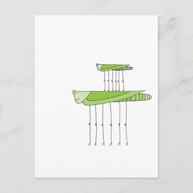 Grasshopper Stack Postcard (Front)