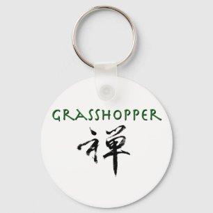 Grasshopper with "Zen" symbol Key Ring