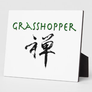 Grasshopper with "Zen" symbol Plaque