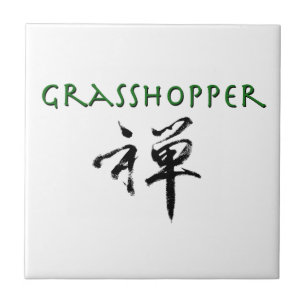 Grasshopper with "Zen" symbol Tile