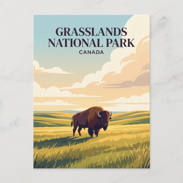 Grasslands National Park Canada Postcard (Front)