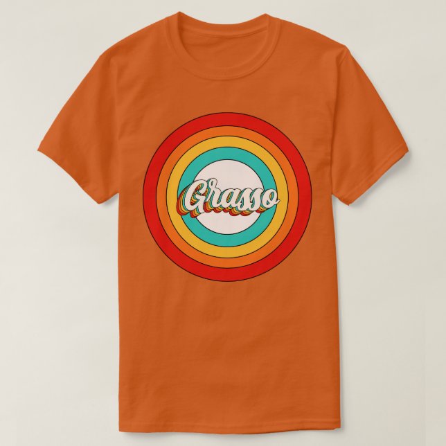 Grasso Name Shirt Vintage Grasso Circle (Design Front)