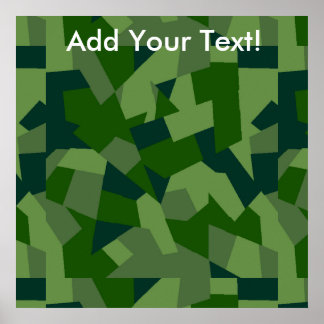 Grassy Camo Poster