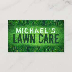 Grassy faux texture  business card