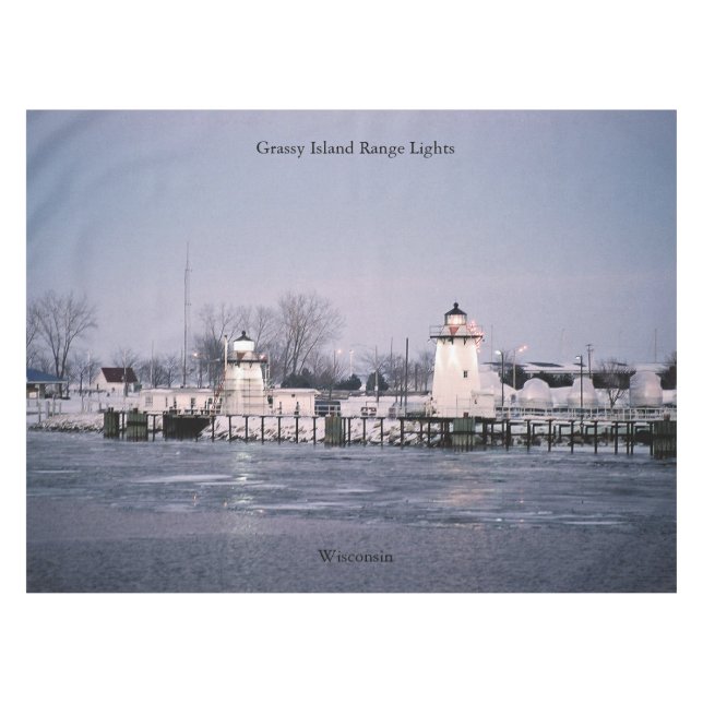 Grassy Island Range Lights table cloth (Front (Horizontal))