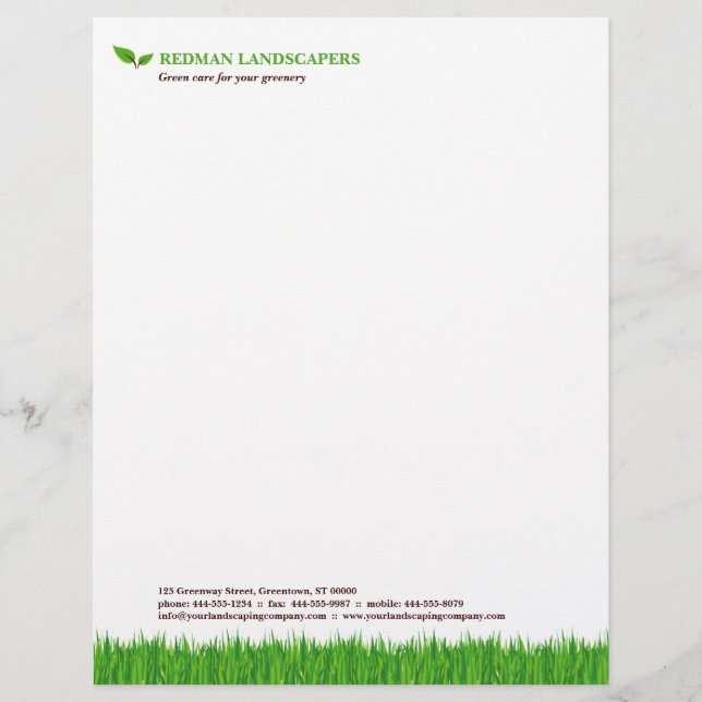 Grassy Landscape letterhead (Front)