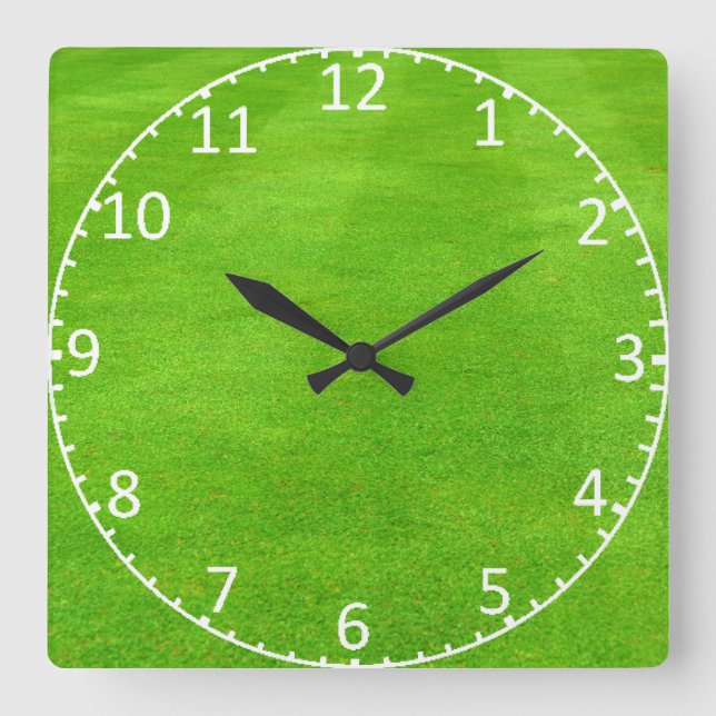 Grassy Lawn Background Clock (Front)
