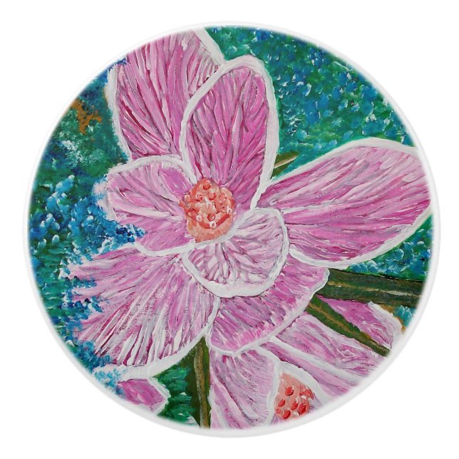 Grassy Meadows Ceramic Knob (Front)