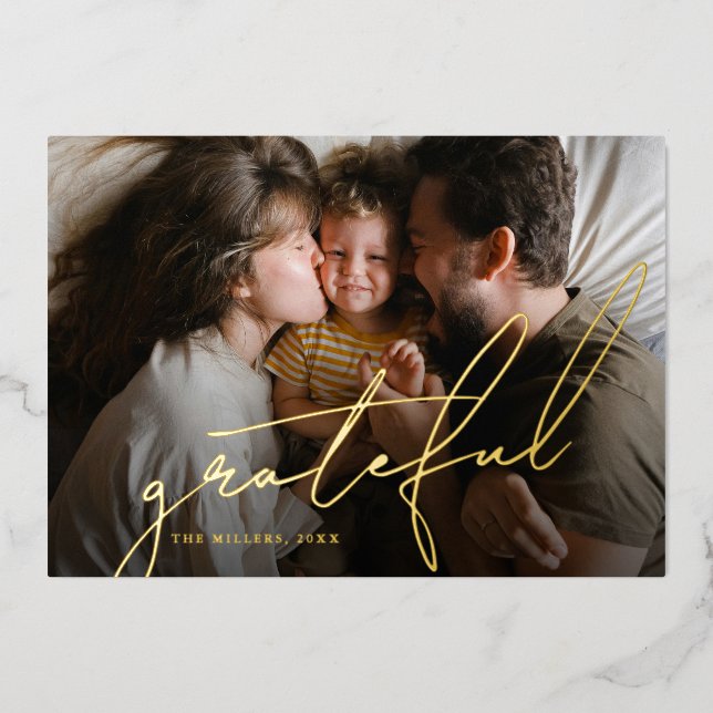 Grateful 2 Photo Collage Christmas (Front)