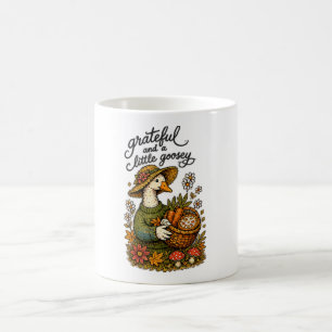 Grateful and a Little Goosey Thanksgiving Design Coffee Mug