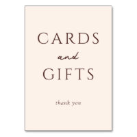 Grateful Brown Serif Thank You Card