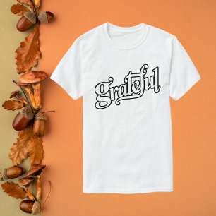 Grateful Calligraphy T-Shirt