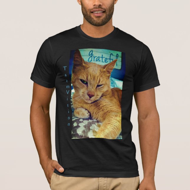 Grateful Cat T-Shirt (Front)