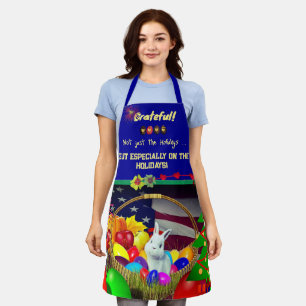 Grateful Chelf Holiday Bunny Eggs Apron