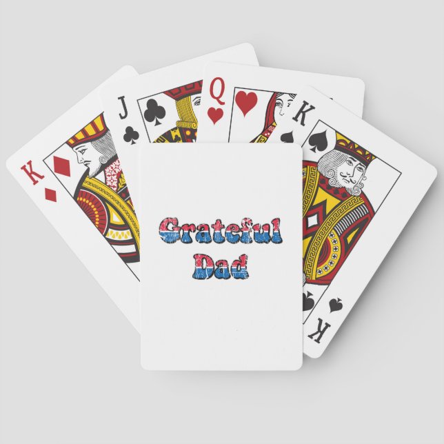 Grateful Dad Playing Cards (Back)
